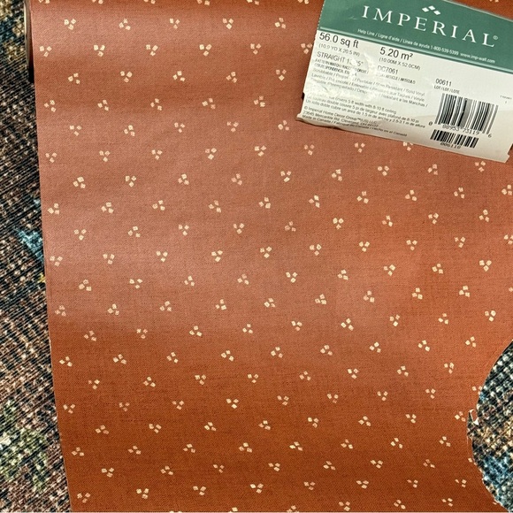 Vintage Imperial Wallpaper  Roll Rust with ivory print  Luxury DC7961 / - Picture 2 of 5
